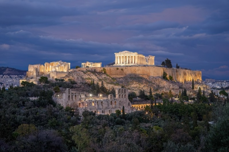 Famous landmark in Greece