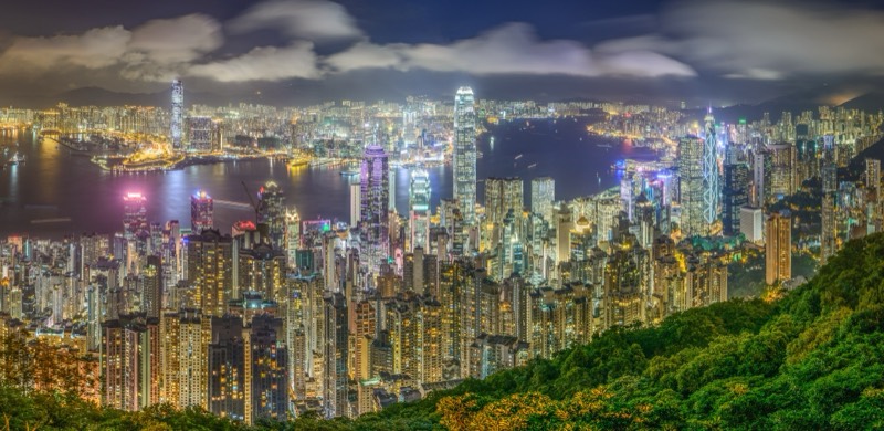 Famous landmark in Hong Kong